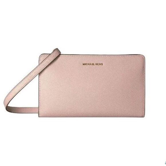 Michael Kors Jet Set Travel Crossbody Clutch NWT - Picture 1 of 10